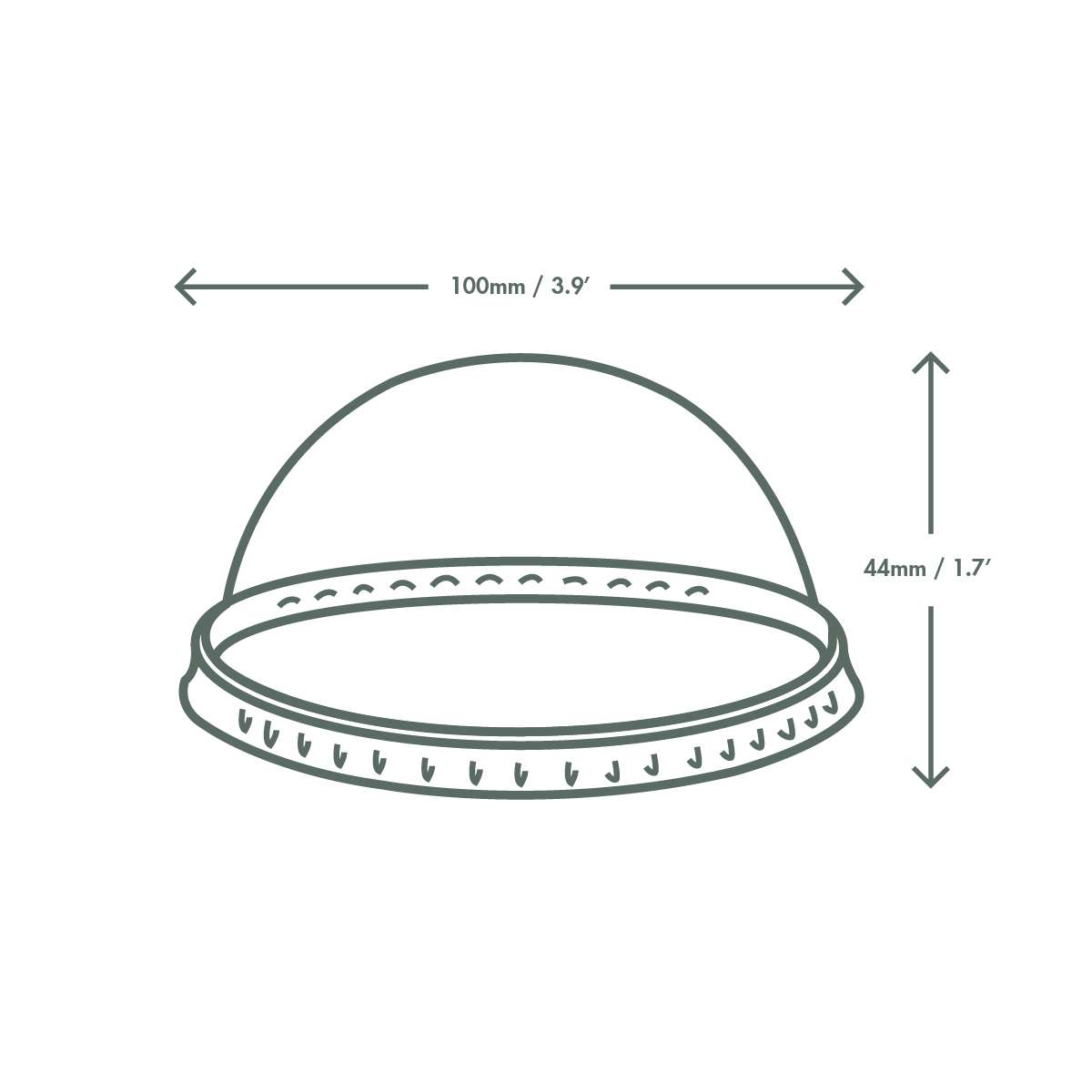Dimensions_C96D-NH PLA dome lid no hole