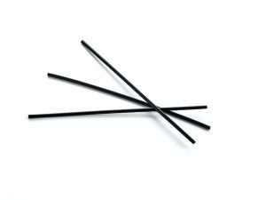 Cocktail black 3mm ecovio straw, 5.25in / 133.35mm