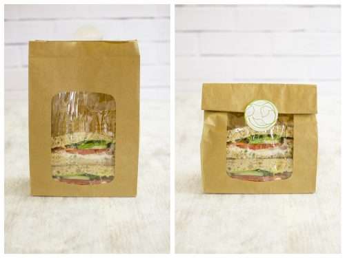 Vegware_concept_bagstogo_VBLOOM2_Sandwich_800x kraft NatureFlex window bloomer bag