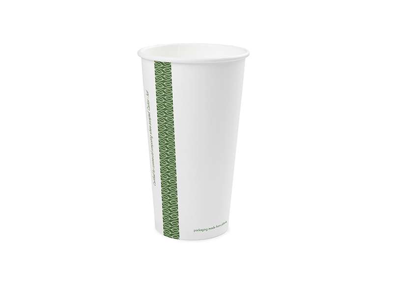 Vegware_hotcups_LV-20_band&message_800x 20oz white hot cup,