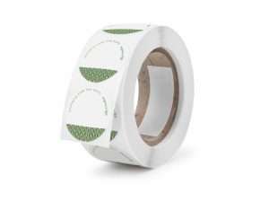 45mm round compostable sticker