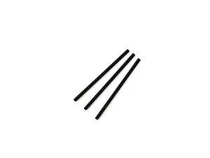 Cocktail black 6mm paper straw, 5.5in / 140mm