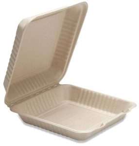 9in clamshell natural brown